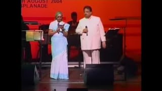 Andhi Mazhai Pozhigirathu live by Smt S Janaki and S P Balasubrahmanyam  Tamil [upl. by Assetak]