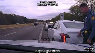 PursuitTVIStolen VehI40 Alma Crawford Co Arkansas State Police Troop H Traffic Series Ep1239 [upl. by Rehpinnej]