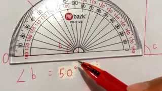 How to measure angles using a protractor with super helpful tip [upl. by Peugia]