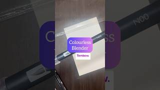 Colourless blender TombowUSA  how blend brush pen part1 youtubeshorts unboxingvideo shorts [upl. by Deni]