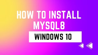 Install MySQL 8038 on Windows 10 [upl. by Harbison]