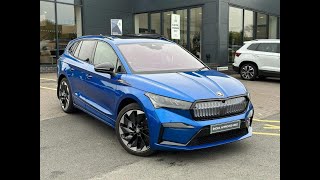 SKODA Enyaq Iv 195kW 80x Sportline 82kWh 4x4 5dr Auto  VN23 NVZ [upl. by Anade]