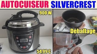 autocuiseur électrique silvercrest sskt 900 déballage electric pressure cooker unboxing [upl. by Odell818]