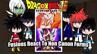 Fusions React To Non Canon Forms  Gacha React [upl. by Ailelc922]