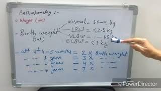 Anthropometry  Weight measurement  Pediatrics [upl. by Llennor]