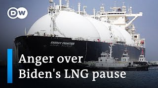 Why German gas importers are angry with the US over pause on new LNG export permits  DW News [upl. by Hymen]