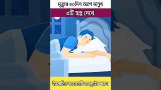 মৃত্যুর ৪০ দিন আগে মানুষ তিনটি স্বপ্ন দেখে factsgojoltiktokislamicstoryfactvideoislamicvideo [upl. by Nylehtak]