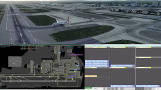 EGKKGND  Gatwick Ground  Vatsim UK ATC  2304  Towerview Part 3 [upl. by Hatcher400]