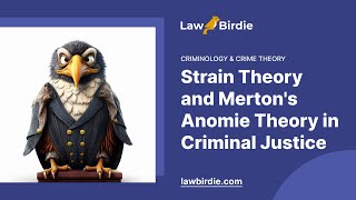 Strain Theory and Mertons Anomie Theory in Criminal Justice  Essay Example [upl. by Tedie]