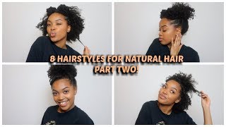 8 POPPIN HAIRSTYLES FOR NATURAL HAIR  3C4A [upl. by Lavoie154]