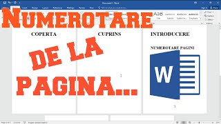 Cum se numerotează paginile selectiv in word numerotare de la o anumită pagină [upl. by Ahsima]