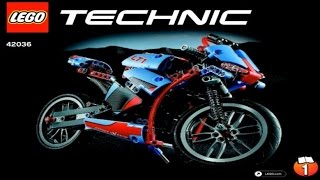 LEGO Technic 42036 Street Motorcycle Лего Техник СПОРТБАЙК 1 [upl. by Oibirot413]