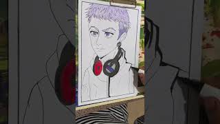 My first drawing of Takashi mitsuya 😍 takashi drawing drawingtutorial viral shorts [upl. by Drol]