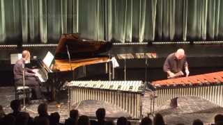 Johannes Brahms  Paganini Variations performed by R Härdtner Mallets amp B Ritter Piano 2012 [upl. by Judon904]