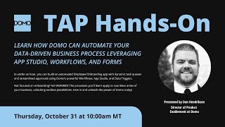 TAP Hands On Leveraging App Studio Workflows and Forms [upl. by Tilden]