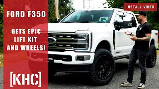 Ford F350 Goes Beast Mode Epic Lift Kit amp Wheel Transformation [upl. by Innek139]