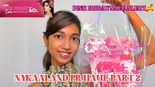 HUGE NYKAALAND PRFREEBIES HAULPART 2 NYKAA PINK FRIDAY SALE UPTO 60 OFF [upl. by Bart]