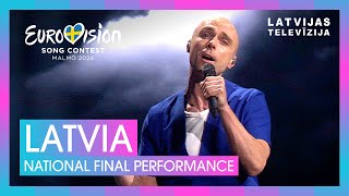 Dons  Hollow  Latvia 🇱🇻  National Final Performance  Eurovision 2024 [upl. by Miett]