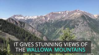 View from the gondola ride up the Wallowa Mountains [upl. by Sanson504]