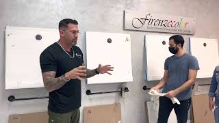 Venetian plaster training Exotic wall finishes by Giancarlo Sagasti Firenze color [upl. by Enomys]