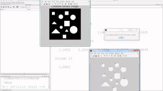 Classify and count Squares CirclesTriangles in Matlab using bwlabel and regionrprops [upl. by Aidaas]