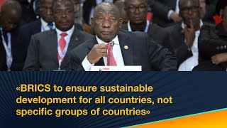 South African president Ramaphosas full address at BRICS 2024 Summits extended meeting [upl. by Ennovehc]