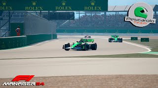 Peleando contra Ferrari en Silverstone😏 Temporada 2  F1 MANAGER 24 33  Pescarolo Sport💚 [upl. by Aleel663]