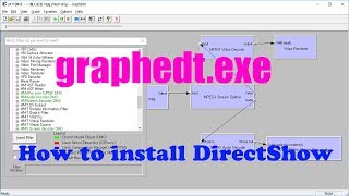 How to Install DirectShow PlatFormSDK graphedtexe [upl. by Grati]