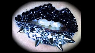 Stones n Spikes Lip Art Tutorial ft Born Pretty amp Sugarpill [upl. by Sirroned]