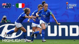 Australia v Italy  FIFA Women’s World Cup France 2019  Match Highlights [upl. by Erna]