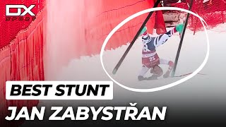 Alpine Ski Jan Zabystřan SPECTACULAR stuntcrash at Kvitfjell  SuperG  2024 🇮🇹 [upl. by Hsur360]