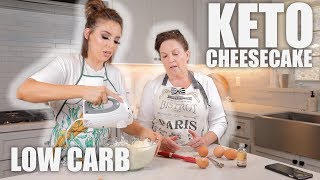 EASY KETO CHEESECAKE RECIPE  COOKING WITH CRANS [upl. by Anikram]