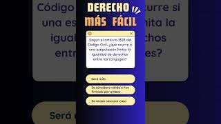 Limitación igualdad short 5 Derecho derecho quiz examenes onlinequiz test onlinetest [upl. by Arten]