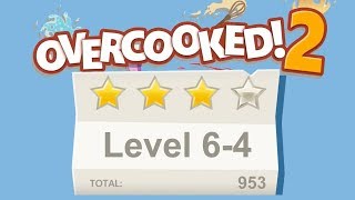 Overcooked 2 Level 64 4 stars 2 player Coop [upl. by Yerot293]