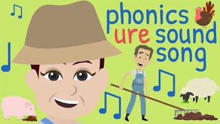 ure Sound  ure Sound Song  Phonics Song  ure  Trigraph ure  Phonics Resource  Trigraphs [upl. by Esened]