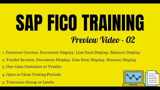 SAP FICO Training 02  Invoice Posting  Customer Invoice  Vendor Invoice  Tolerance Group [upl. by Lillith259]