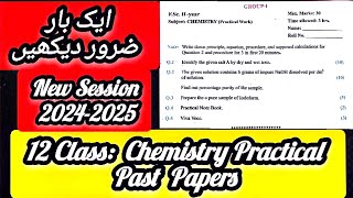 Class 12 Chemistry Past Papers Of Practicals For All Punjab BoardSstudy practical youtube [upl. by Yelrehs461]