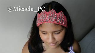 DIADEMA O BANDA DE CORONA A CROCHET ANILLAS DE LATA Pop tabs [upl. by Dranyl870]