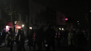 Red Star Belgrade hooligans in London 1 02112017 [upl. by Sairtemed]