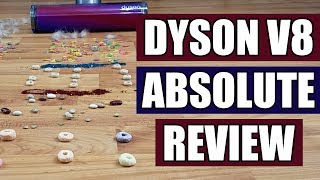 Dyson v8 Absolute Cordless Vacuum Review  TESTED [upl. by Netsud]