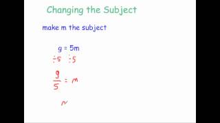 Changing the Subject  Corbettmaths [upl. by Ellicec]