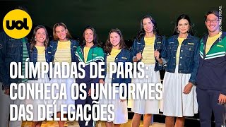 OLÍMPIADAS 2024 VEJA OS UNIFORMES QUE AS DELEGAÇÕES IRÃO UTILIZAR NA CERIMÔNIA DE ABERTURA EM PARIS [upl. by Ajnotal]