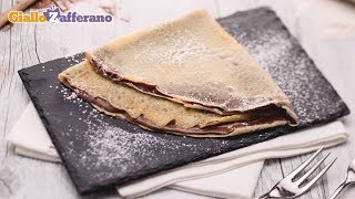 Crepe alla Nutella  Ricetta in 1 minuto [upl. by Steinke161]