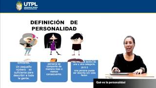 UTPL ¿QUÉ ES LA PERSONALIDAD PSICOLOGÍAPSICOLOGÍA DE LA PERSONALIDAD [upl. by Atiuqal]