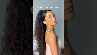 Formal curly hairstyles tutorial ✨🫶🏽🌸 curlyhair curlyhairhairstyles [upl. by Debora372]