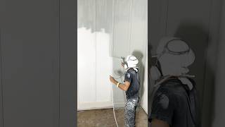 How to spray paint an accent wall [upl. by Nemra27]