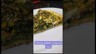 Tarta de verdura y carne sin tacc apto celiacos Seguime en IG y TIKTOK recetas completas sintacc [upl. by Oirasan]