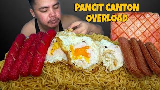 Pancit canton  egg  chicken spam  hotdog  Pancit Canton Mukbang  Mukbang Philippines [upl. by James]