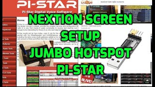 NextIon screen SETUP MMDVM Jumbo Hotspot PiStar [upl. by Namrehs478]