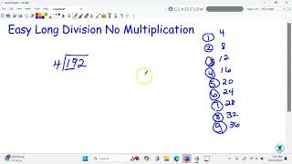 Easy Long Division No Multiplication [upl. by Nidnarb834]